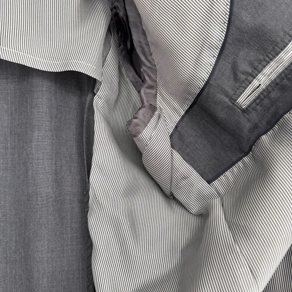 Brooks Brothers 1818 Fitzgerald Gray Wool-Blend Sport Coat – 48L / W42